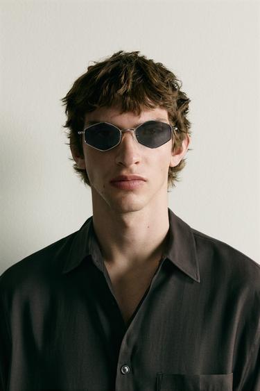 GEOMETRIC FRAME SUNGLASSES - Silver by Zara - Image 0