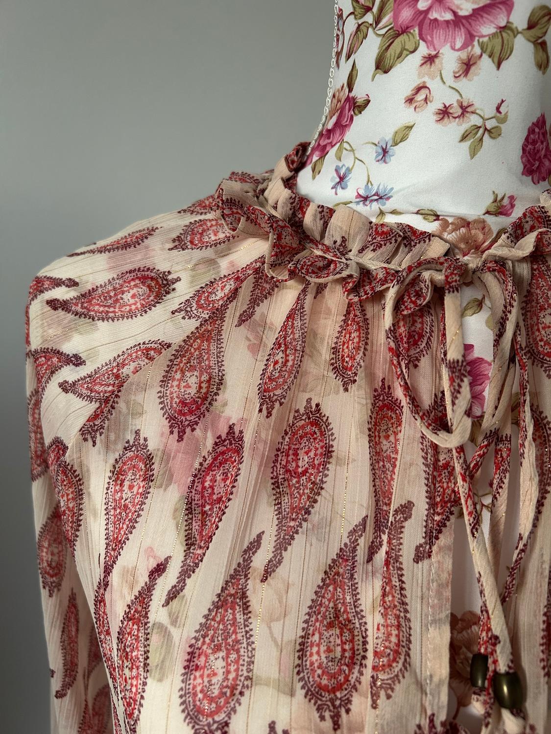 PRINTED SHIRT WITH METALLIC THREAD - Image 3