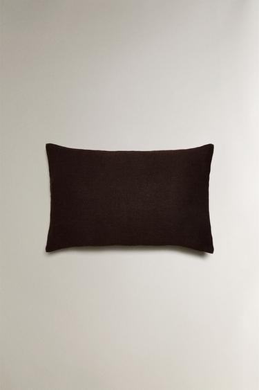 HOUSSE DE COUSSIN SURPIQÛRE - Marron foncé de Zara - Image 3