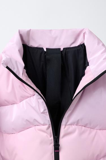 DOUDOUNE 80 % DUVET ET 20 % PLUME MÉTALLISÉE WATER RESISTANT ET COUPE-VENT SYSTÈME RECCO® COLLECTION SKI - Rose de Zara - Image 7