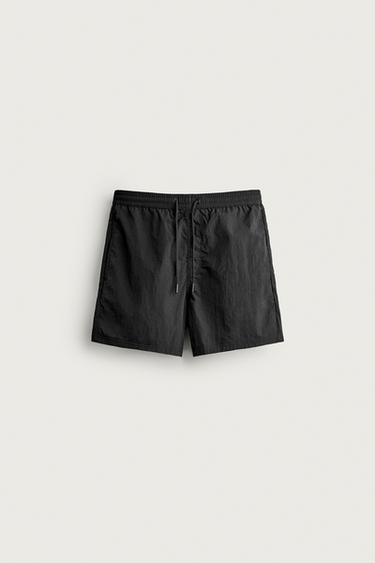 BAÑADOR MEDIO BÁSICO - Negro de Zara