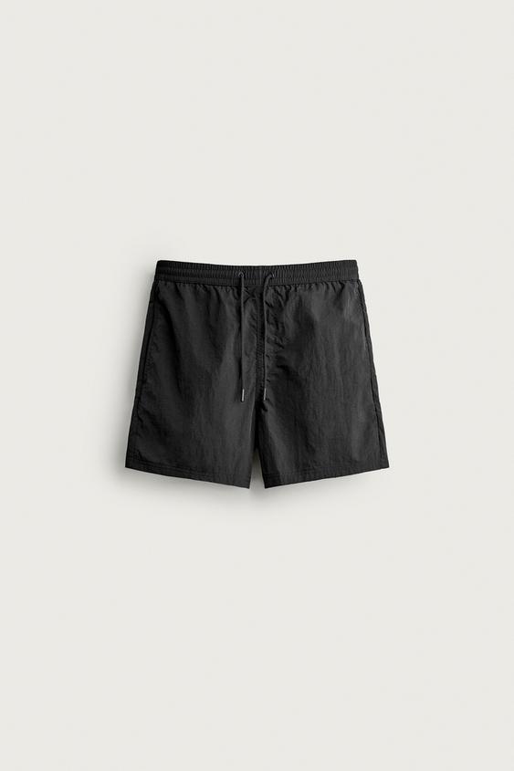 BAÑADOR MEDIO BÁSICO - Negro de Zara - Imagen 0