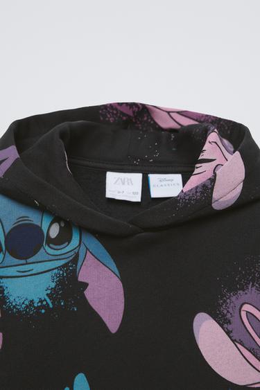STITCH & ANGEL © DISNEY HOODED SWEATSHIRT - Black by Zara - Image 2
