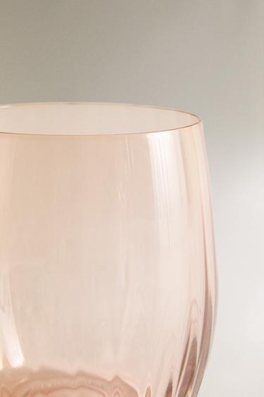 VERRE CRISTALLIN RELIEF - Rose de Zara - Image 4