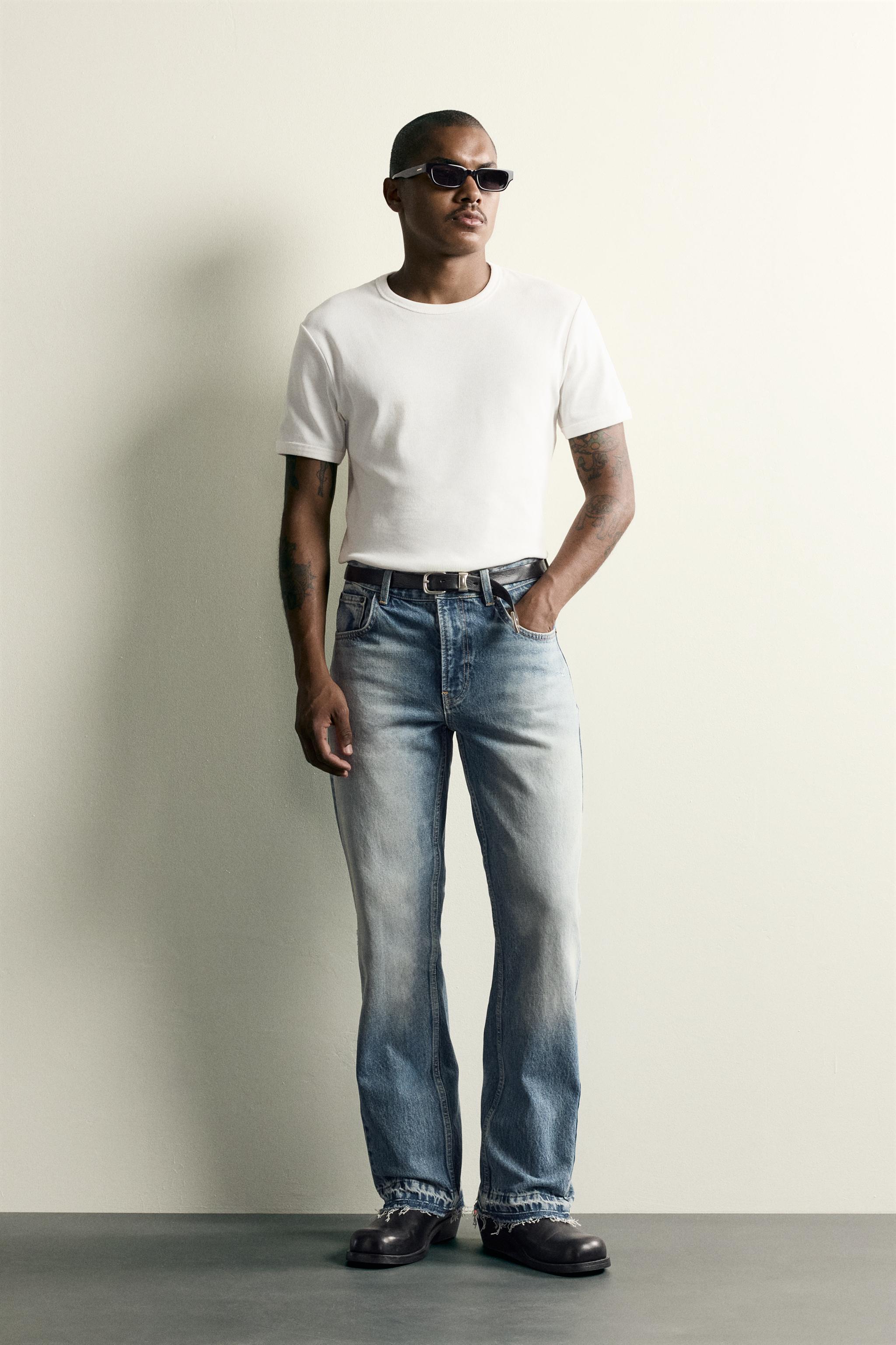 FLARE FIT JEANS - Mid-blue | ZARA South Africa