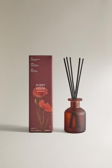 (230 ML) POPPY FIELDS REED DIFFUSERS - Red / Orange Zara