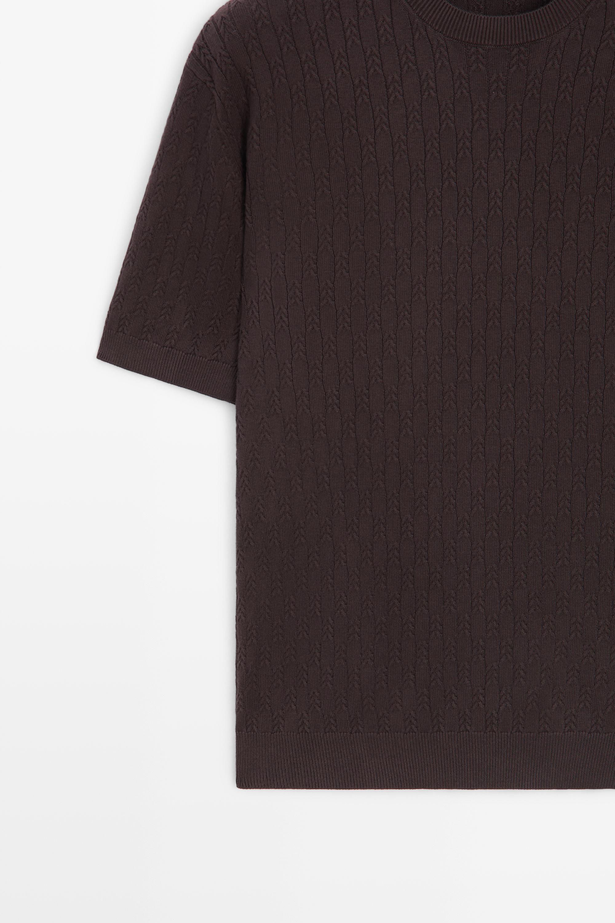 100% cotton cable-knit sweater