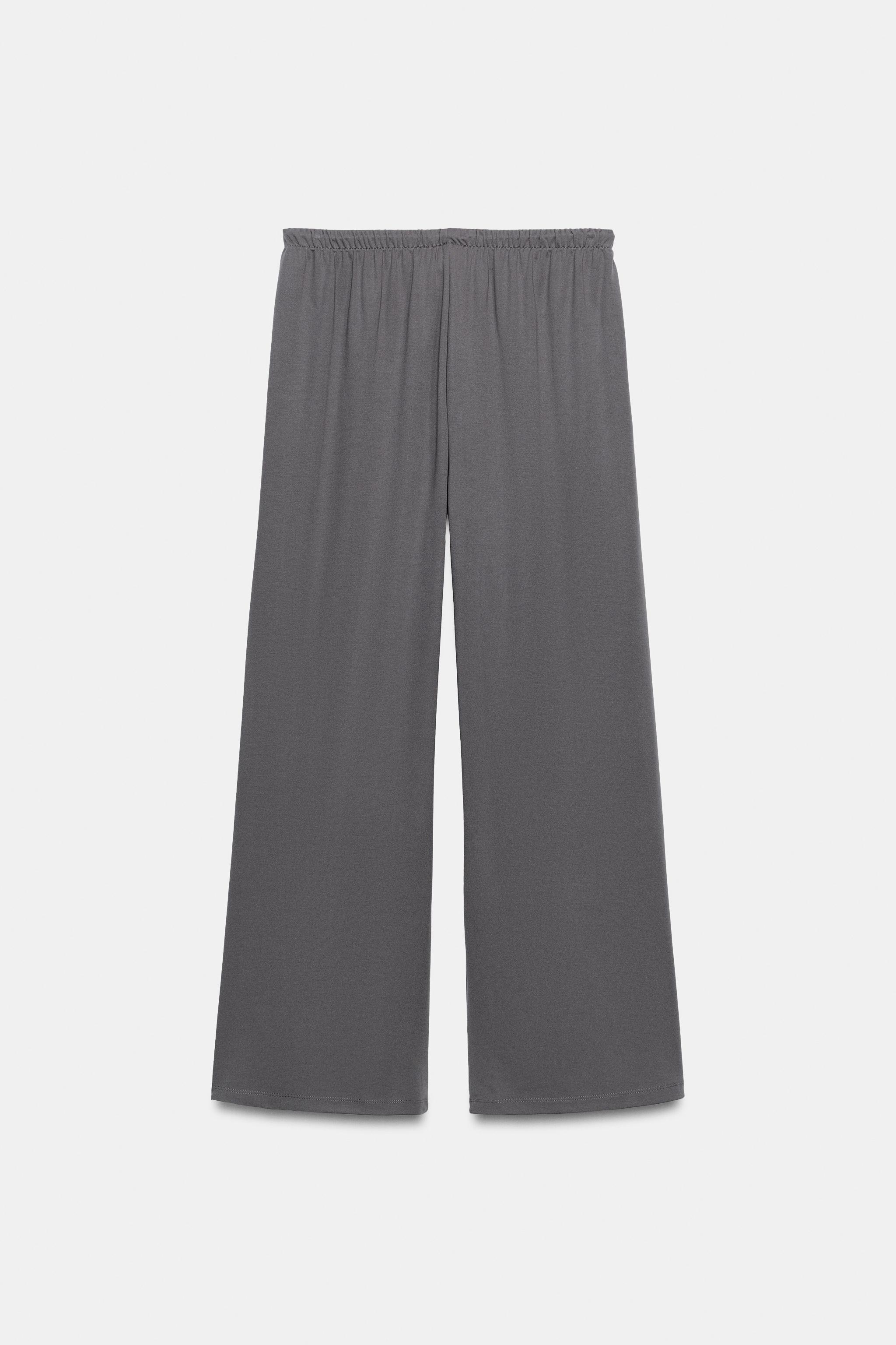 DRAWSTRING FLOWY PANTS