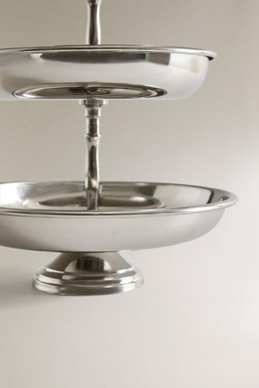STEEL TIERED SERVING DISH - Steel by Zara - Image 3
