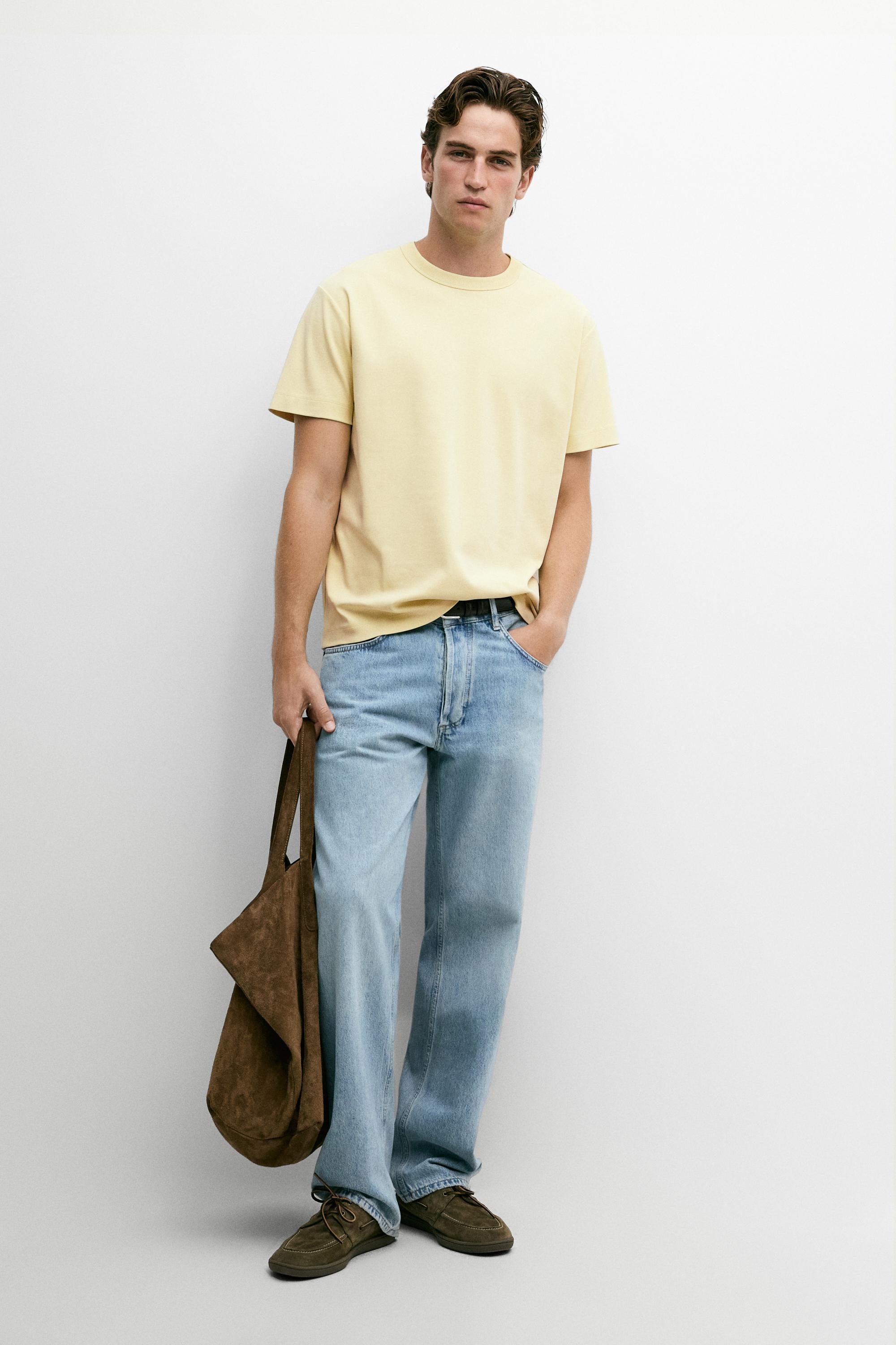 100% cotton short-sleeve T-shirt — Lime green