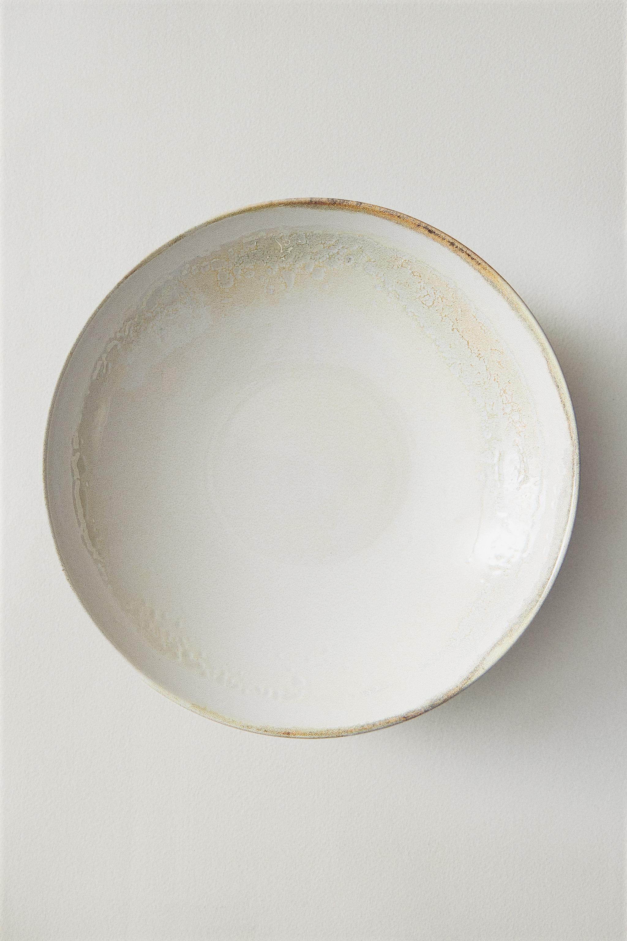 ASSIETTE CREUSE GRÈS