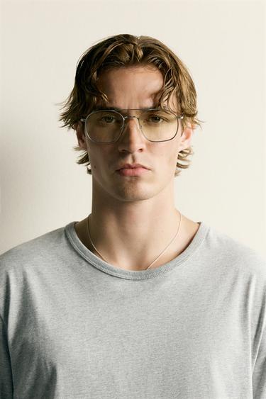 SQUARE METAL SUNGLASSES - Matte silver by Zara - Image 0