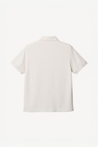 SLIM FIT POLO SHIRT WILLY CHAVARRIA X ZARA - Oyster-white by Zara - Image 3