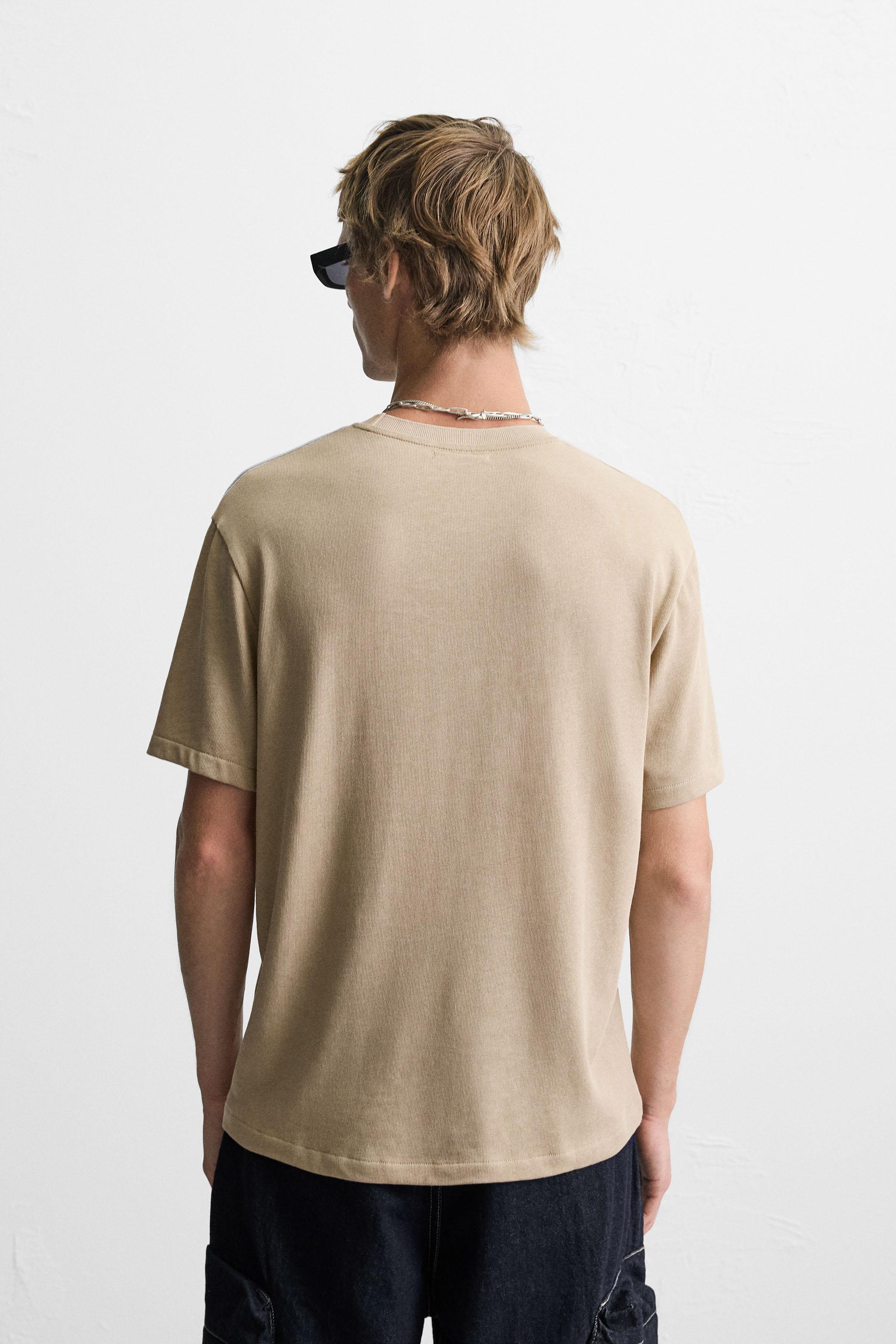 安心★関税込み★ZARA★REGULAR FIT KNITTED T-SHIRT REGULAR FIT KNITTED T-SHIRT - Navy blue | ZARA United Kingdom