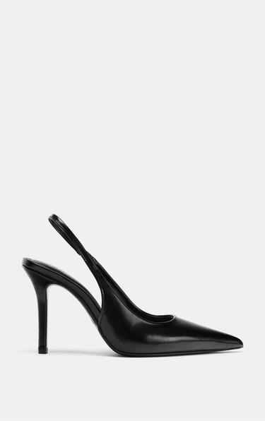 HIGH-HEEL SLINGBACK SHOES - Black by Zara