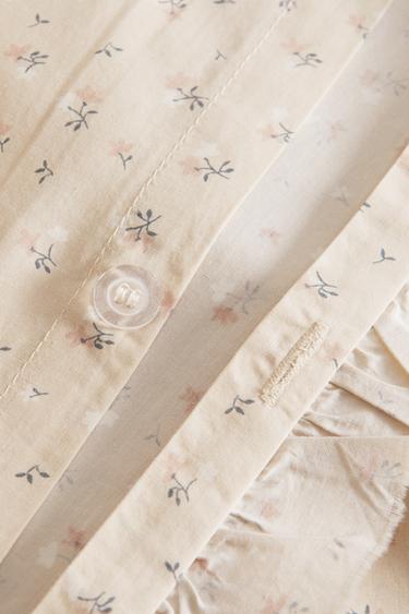 CHILDREN'S FLORAL PRINT RUFFLED DUVET COVER - Light pink by Zara - Image 3