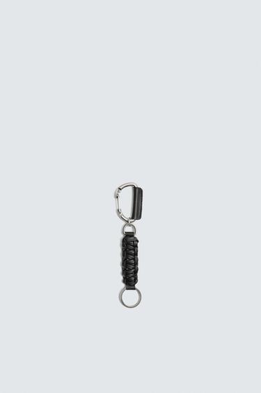 LEATHER KEY RING - Black by Zara - Image 0