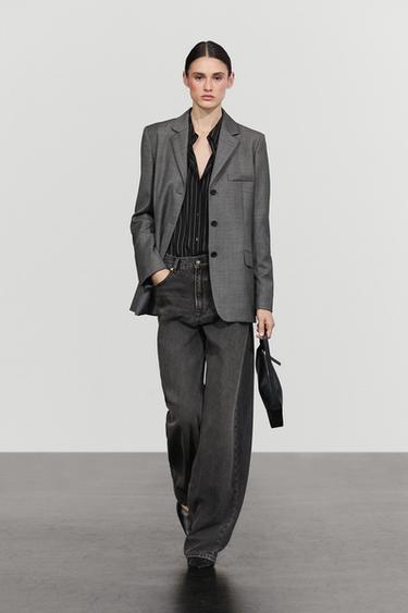 Veste de costume 100 % laine avec poches - Cobalt de Zara - Image 0