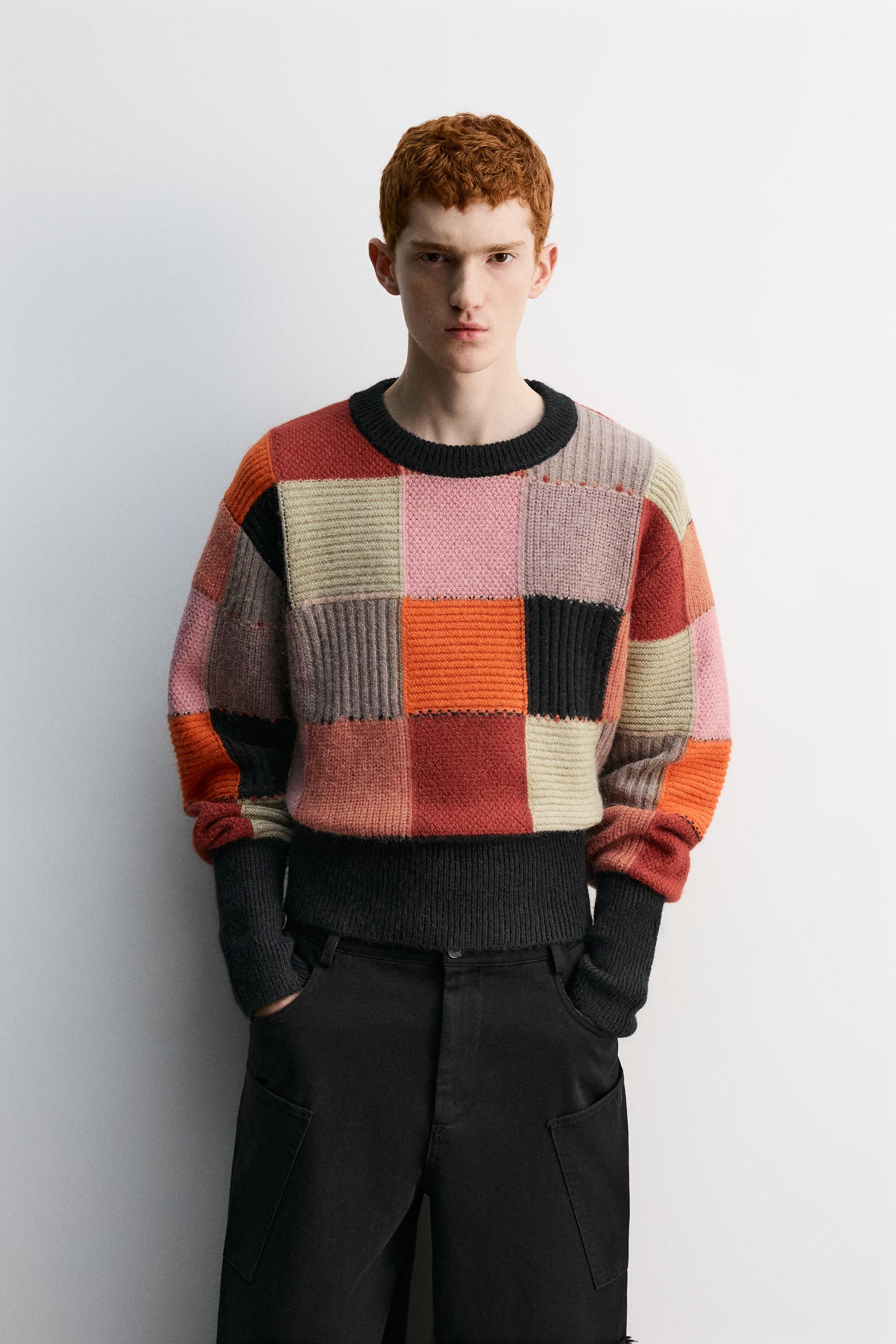 PATCHWORK JUMPER HARRY LAMBERT FOR ZARA X DISNEY - Dusty mauve