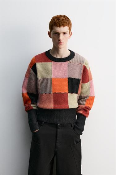 PATCHWORK JUMPER HARRY LAMBERT FOR ZARA X DISNEY - Dusty mauve by Zara