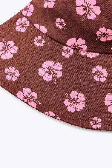 CHAPEAU BOB PALMIERS - Marron de Zara - Image 2