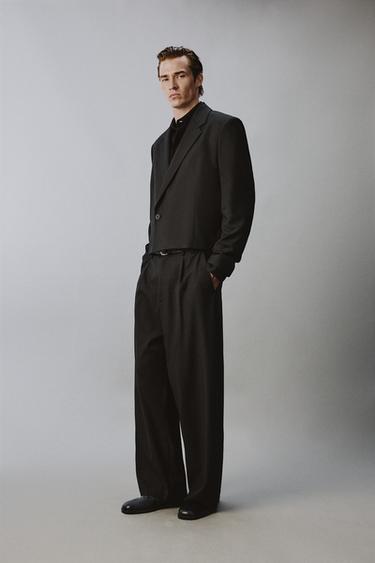 BLAZER COURT DE COSTUME - Noir de Zara - Image 3