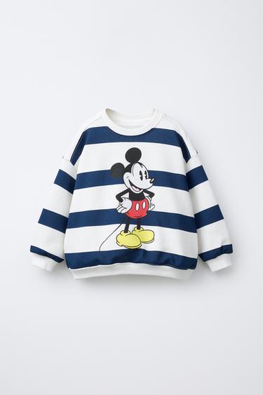 SWEAT À RAYURES MICKEY MOUSE © DISNEY - Bleu / Blanc de Zara