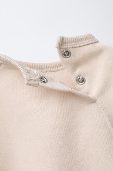 ENSEMBLE SWEAT-SHIRT ET JOG INTERIEUR GRATTE - Beige clair de Zara - Image 2