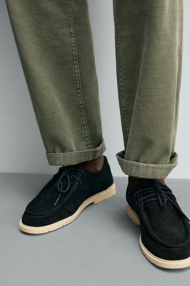 CHAUSSURES CASUAL EN CUIR - Noir de Zara - Image 2