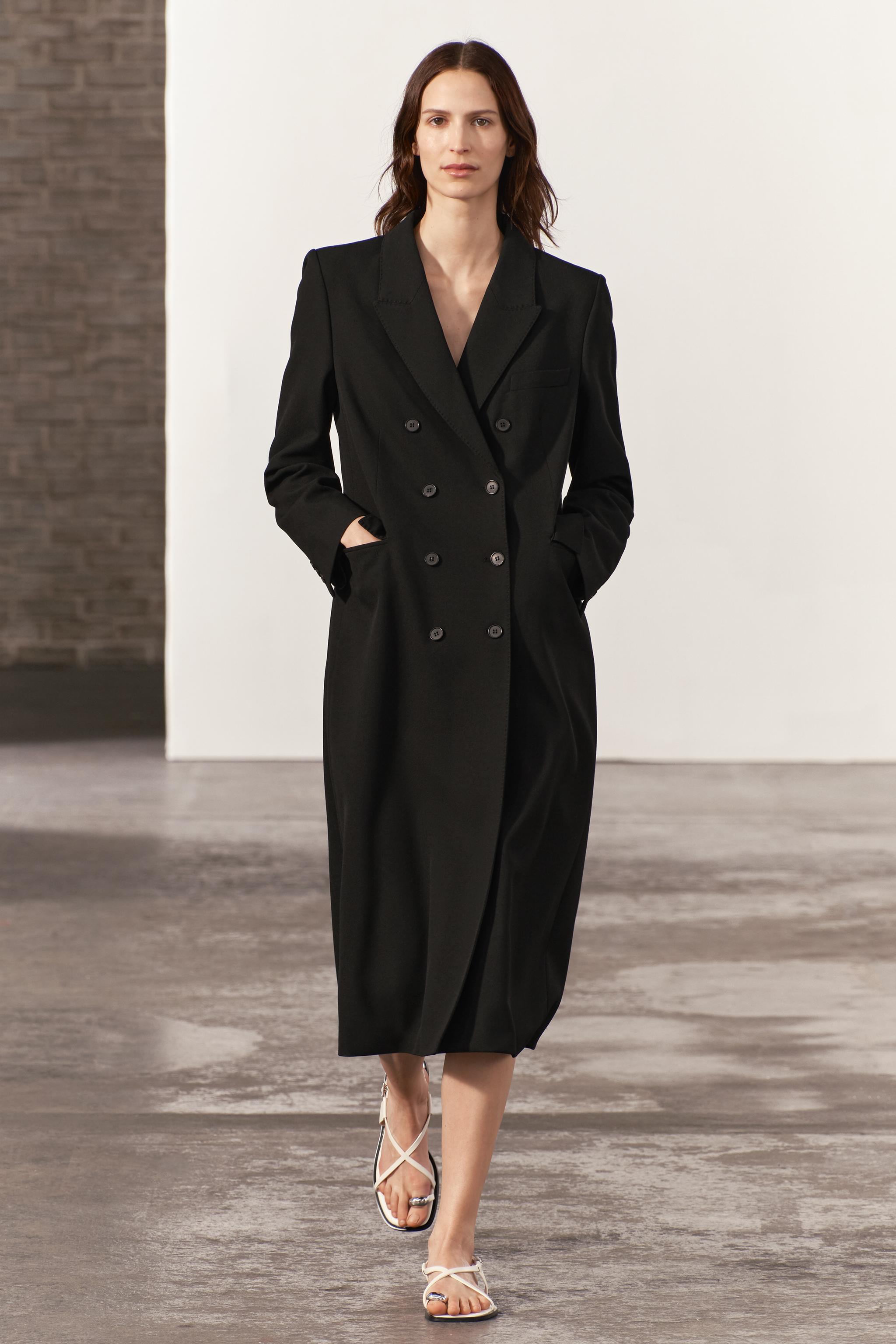 Double breasted 2025 coat zara woman