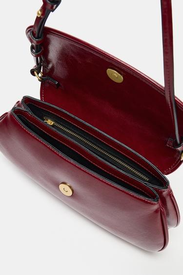 FLAP SHOULDER BAG - Red by Zara - Image 5