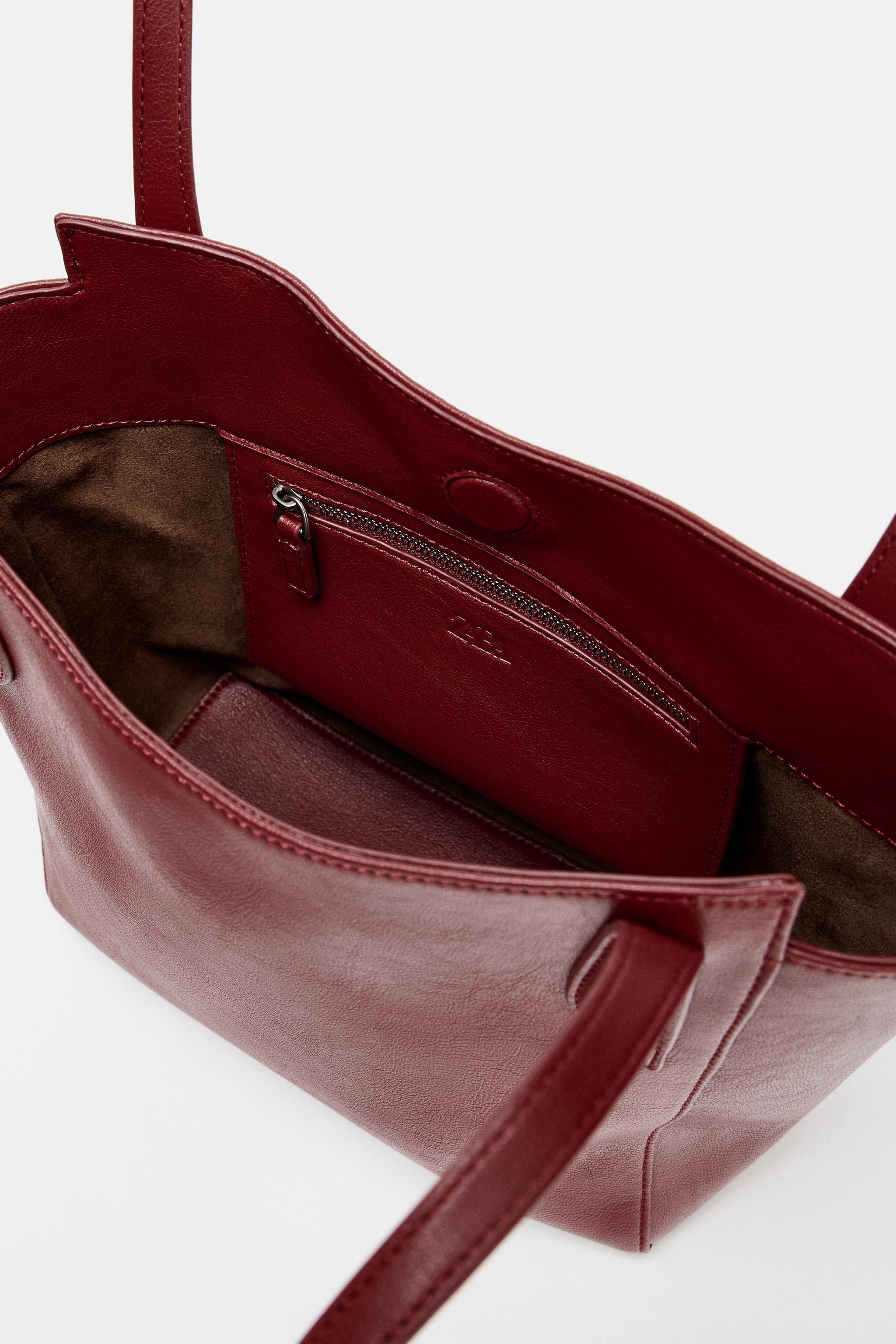 MINI TOTE BAG WITH STITCHED STRAPS