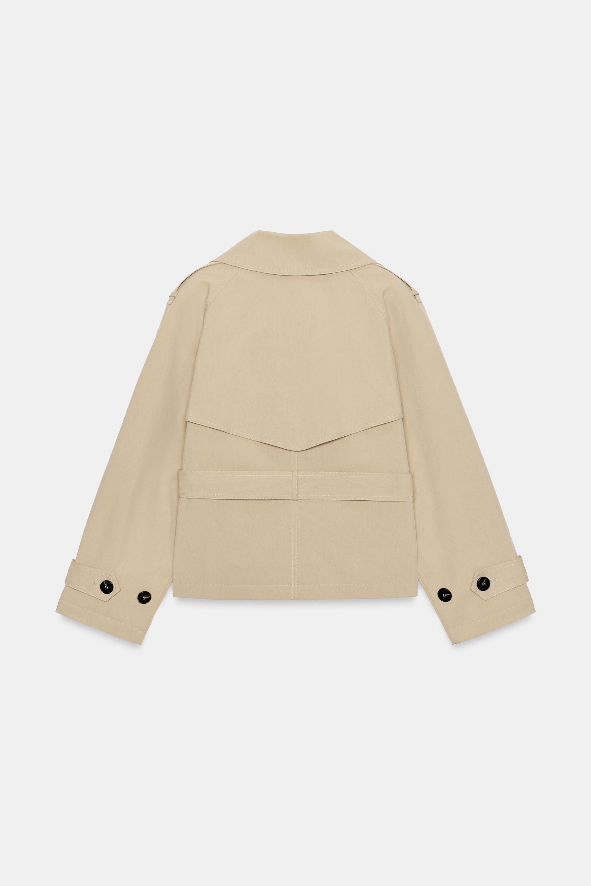 SHORT BELTED TRENCH COAT
