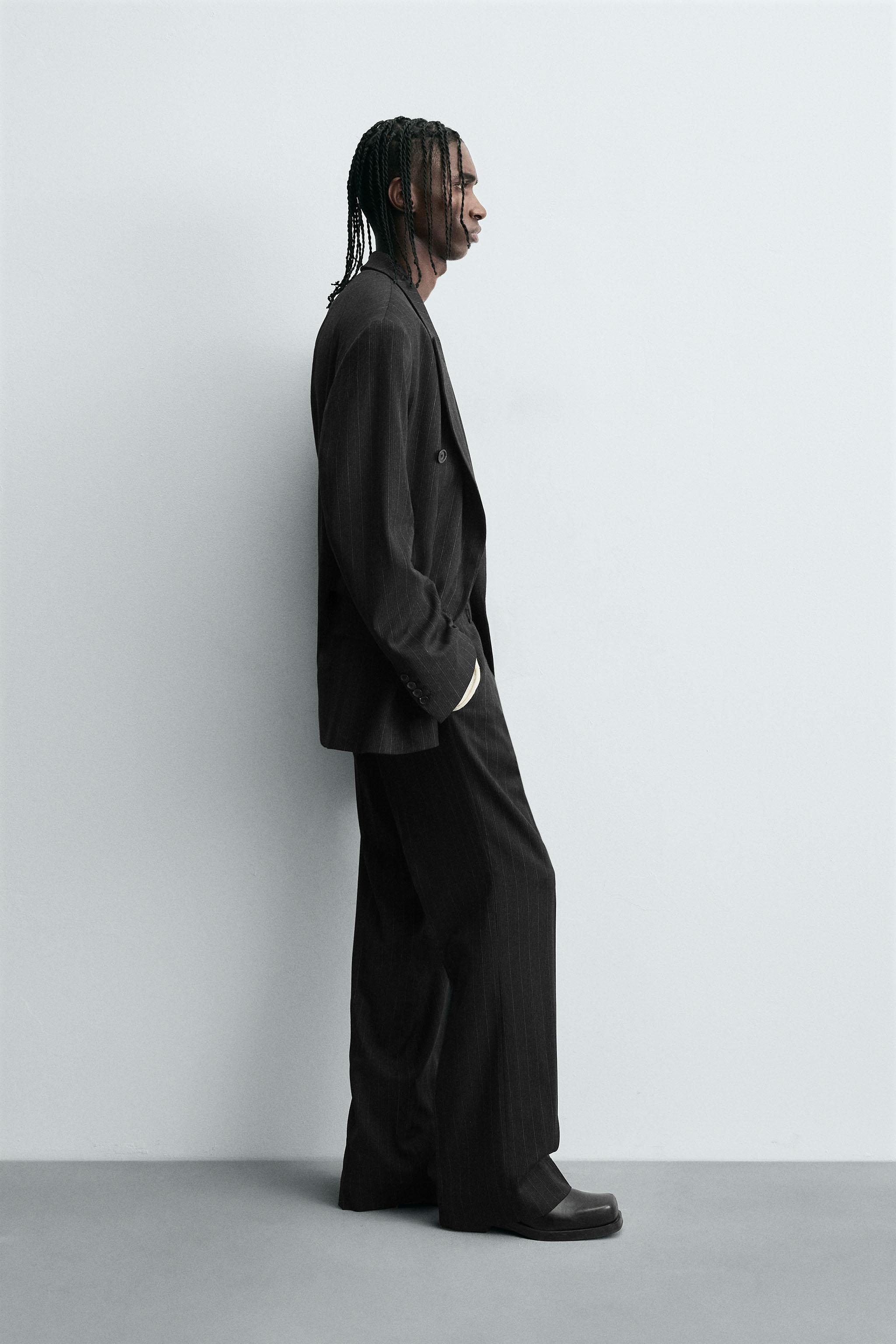 ストライプ柄スーツパンツ - ストライプ | ZARA Japan / 日本