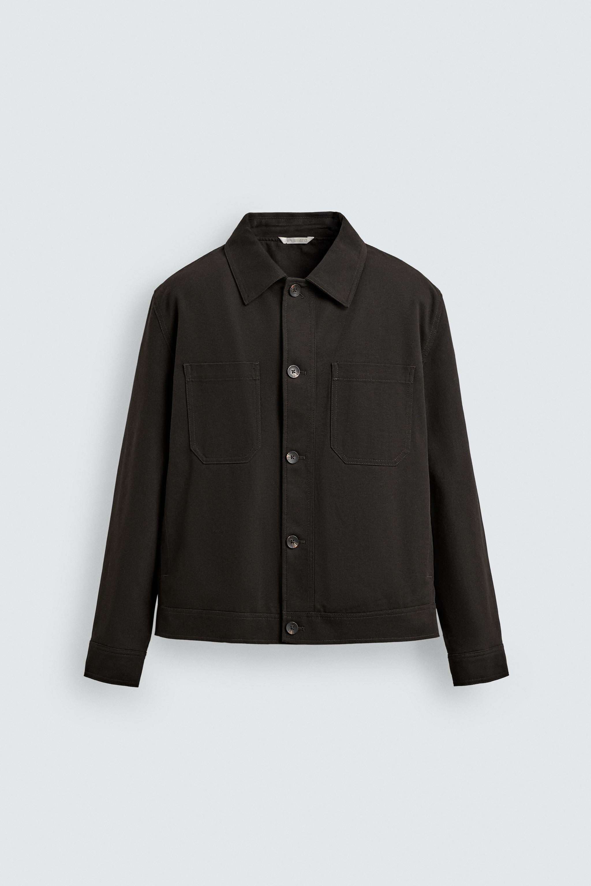 キルティングポケットシャツジャケット - ネイビーブルー | ZARA Japan