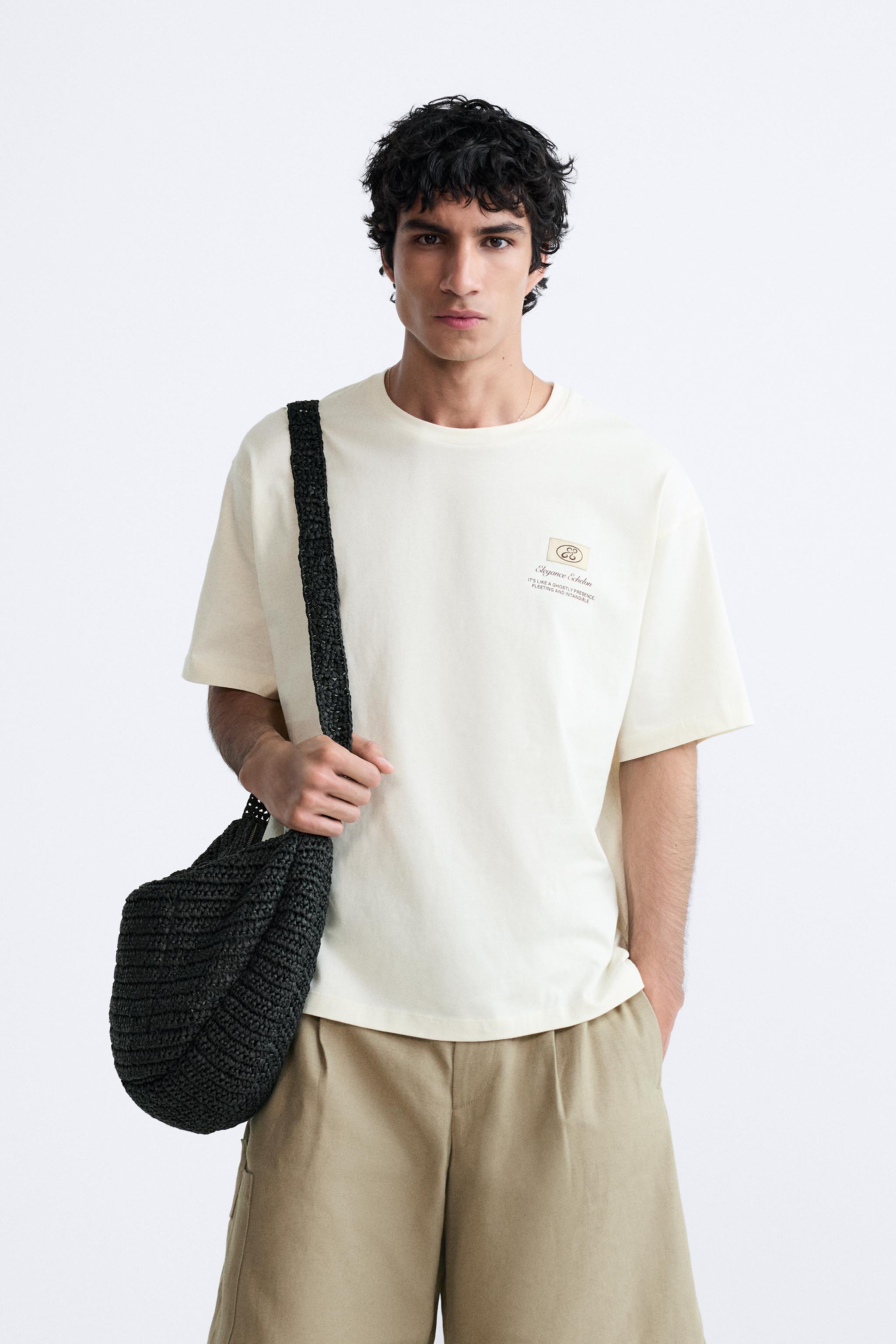 COMBINATION PRINT T-SHIRT - Oyster-white | ZARA United States