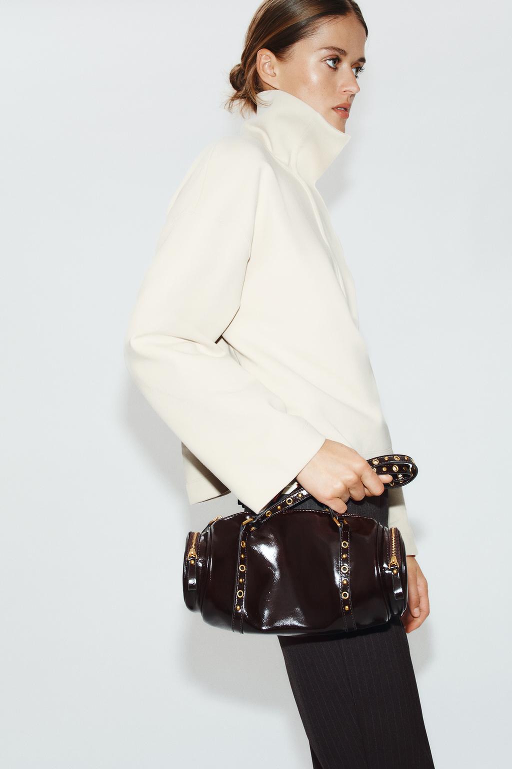 STUDDED BOWLING BAG
