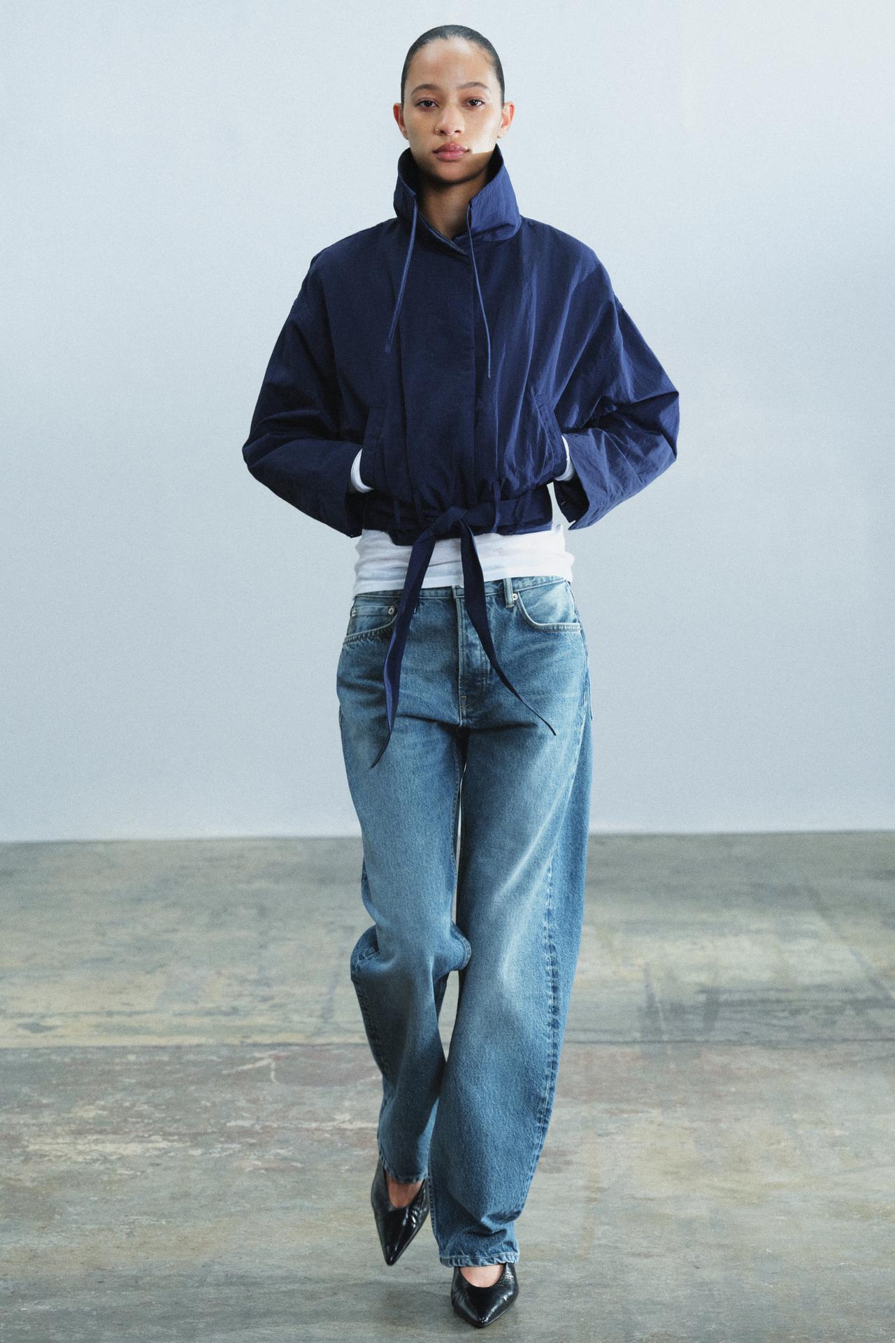 ZW COLLECTION укороченная куртка с поясом