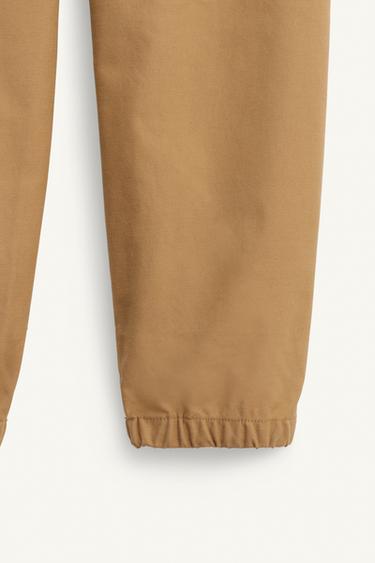 LIMITED EDITION JOGGING TROUSERS - camel by Zara - Image 8