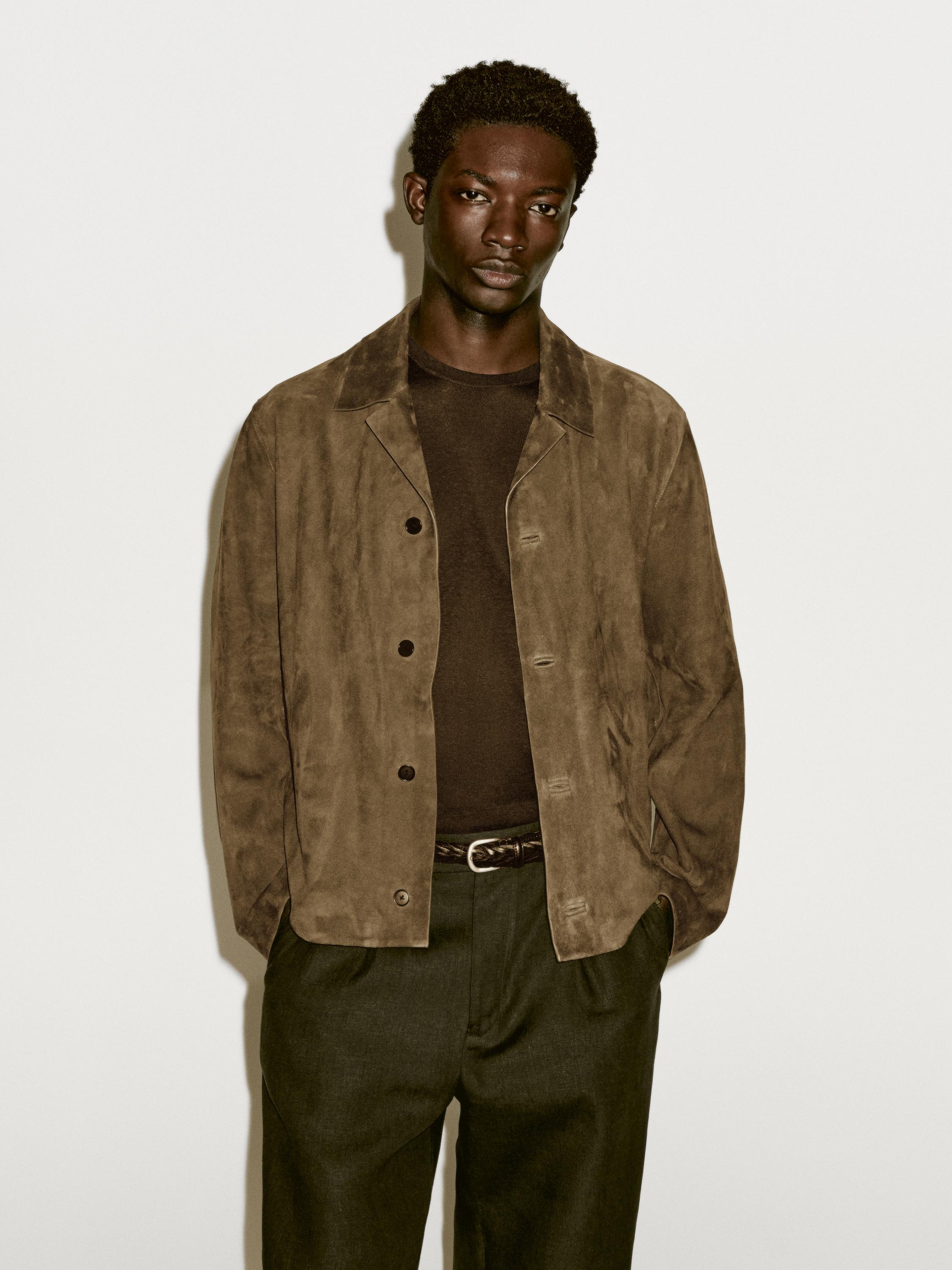 ZARA ザラ ショート丈フェイクレザージャケット ブラック XS