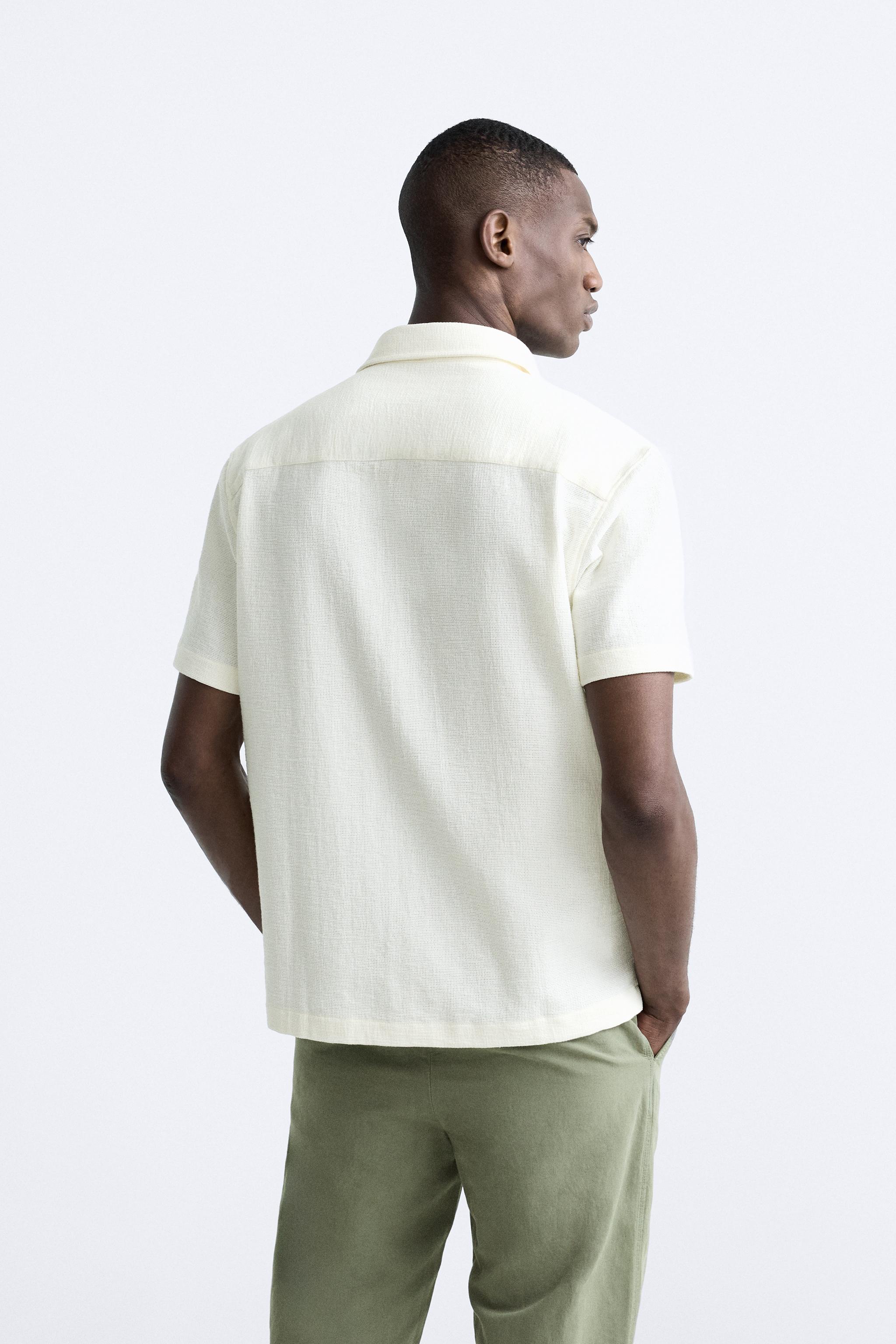 White shirt zara man new arrivals