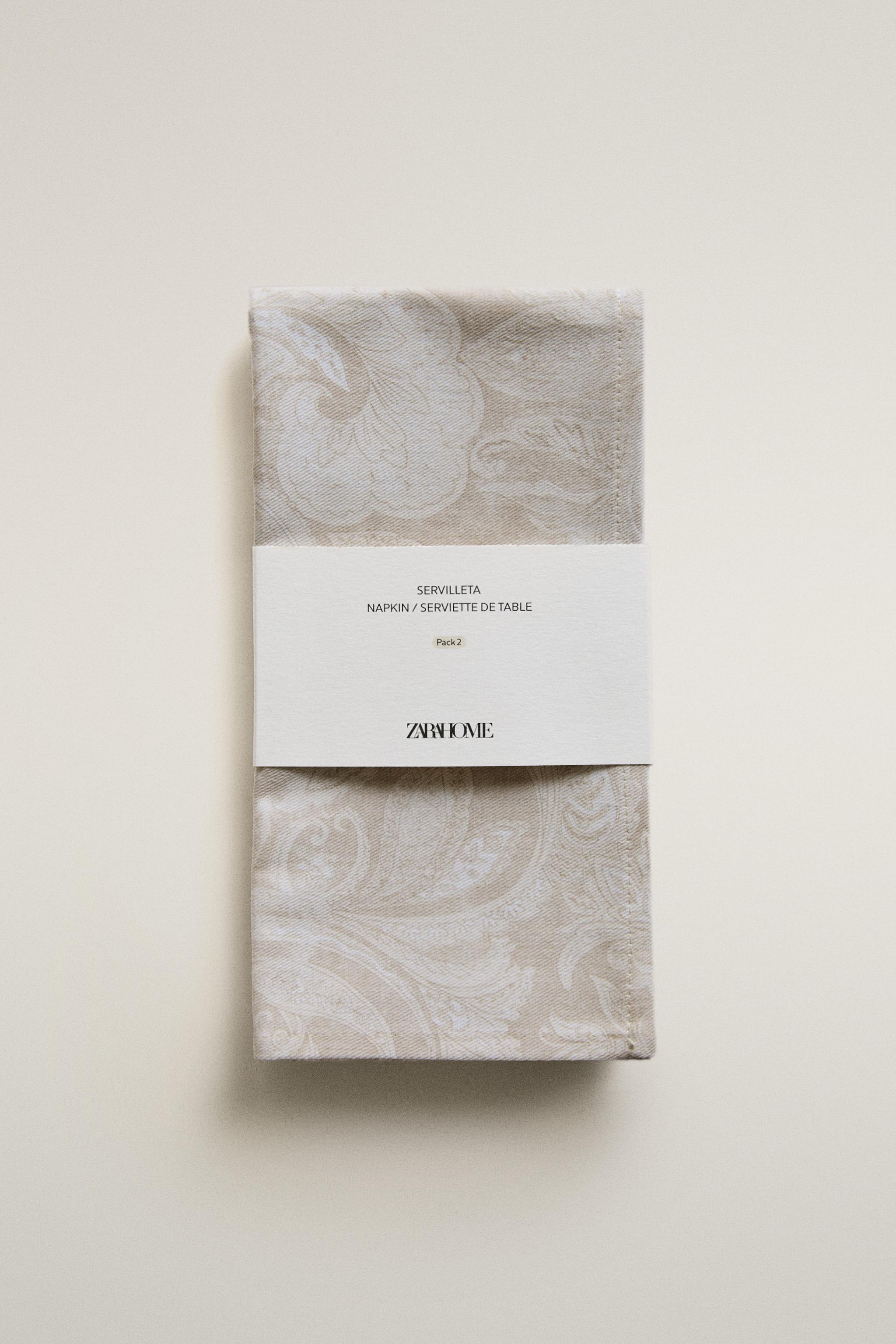 PACK OF PAISLEY PRINT NAPKINS (PACK OF 2)