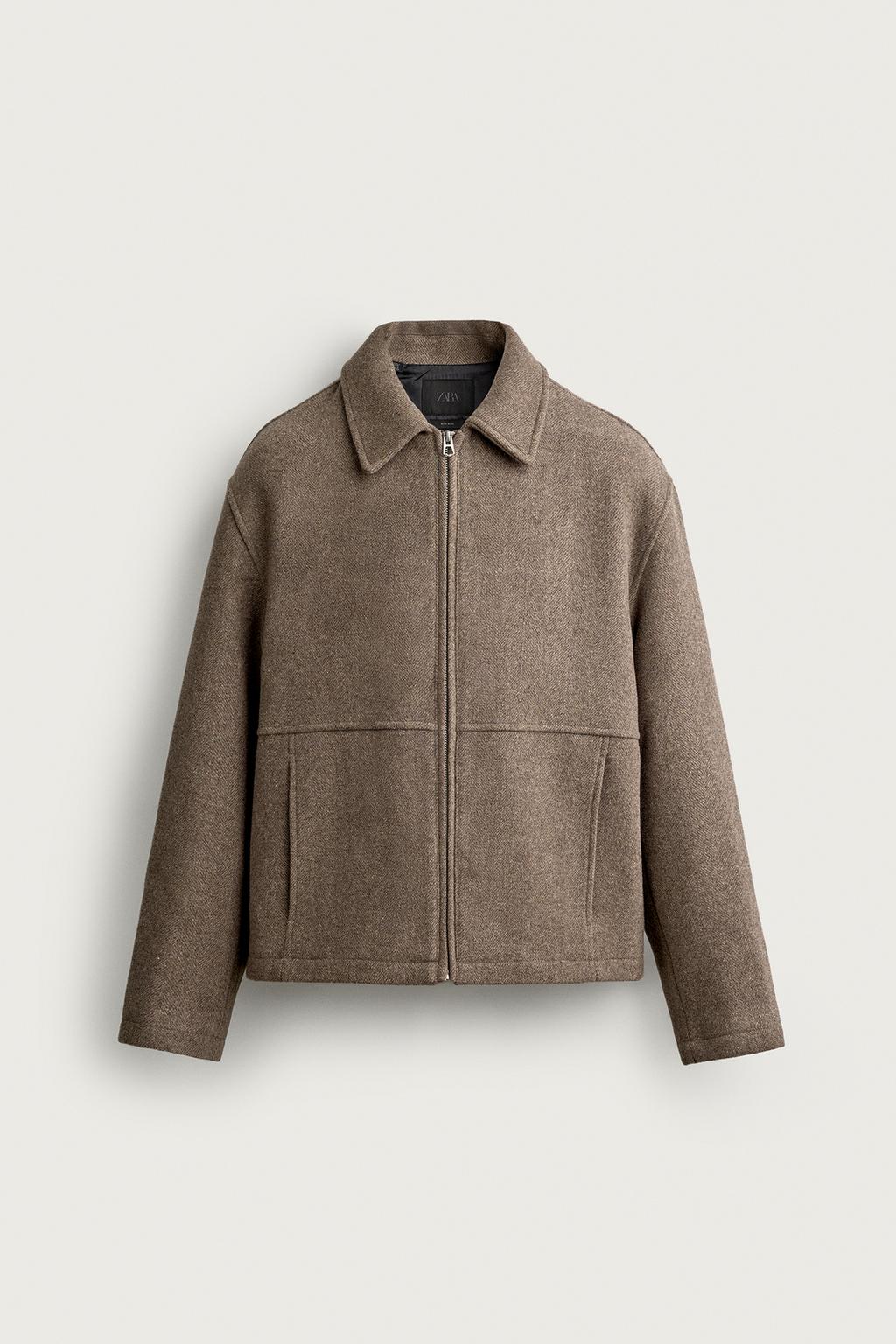 WOOL BLEND REGULAR FIT JACKET