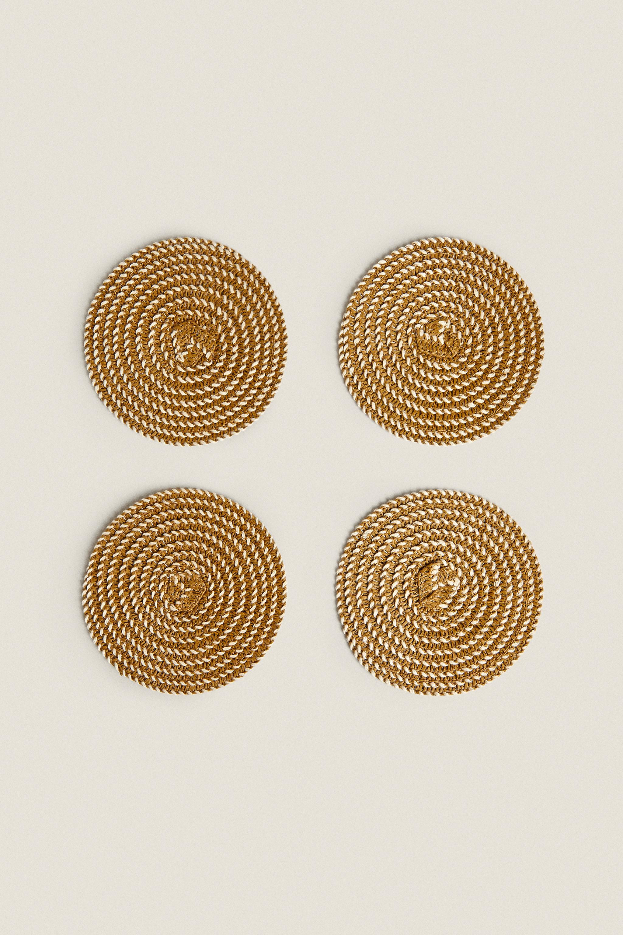 LOT DESSOUS DE VERRE PAPIER (LOT DE 4)