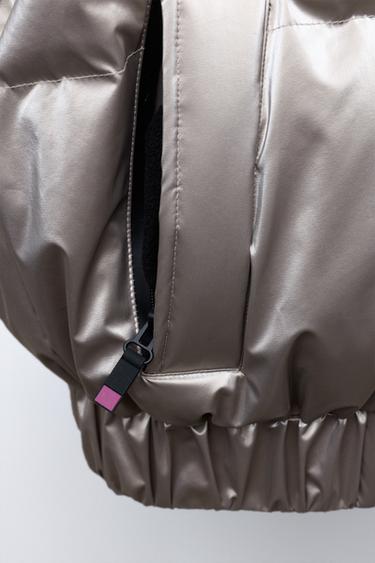 METALLIC 80% DOWN AND 20% FEATHER WATER-RESISTANT AND WINDPROOF PUFFER JACKET RECCO® SYSTEM SKI COLLECTION - Cava by Zara - Image 6