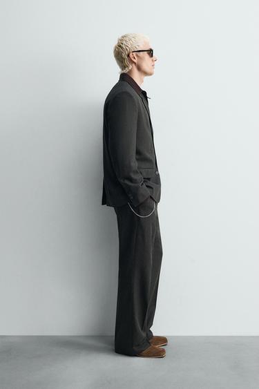 LIMITED EDITION TEXTURED BLAZER - Greenish by Zara - Image 3