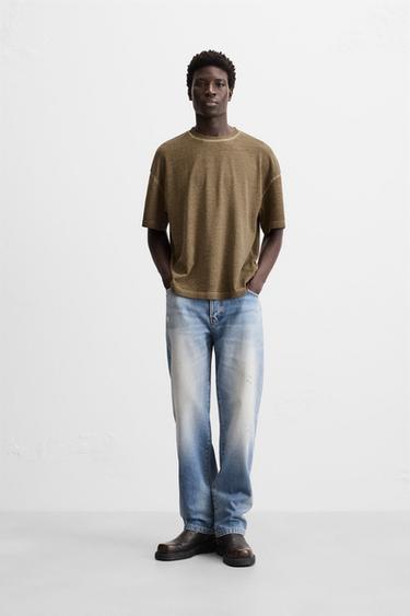 FADED T-SHIRT - Brown by Zara - Image 0
