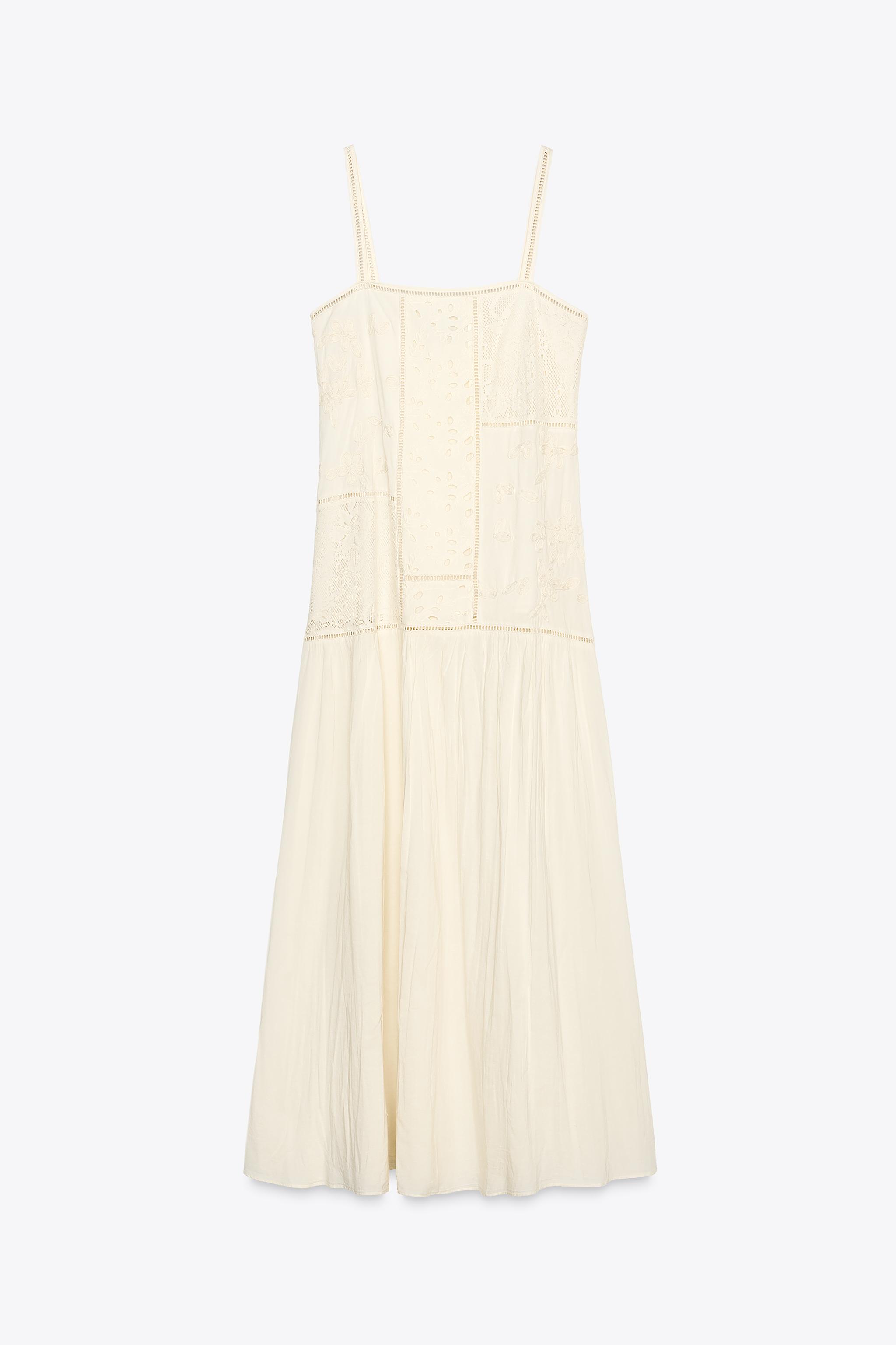 【ZARA】パッチワーク プリント ミディ ワンピース 3002/244/330 PATCHWORK PRINT MIDI DRESS - Multicolored | ZARA United States