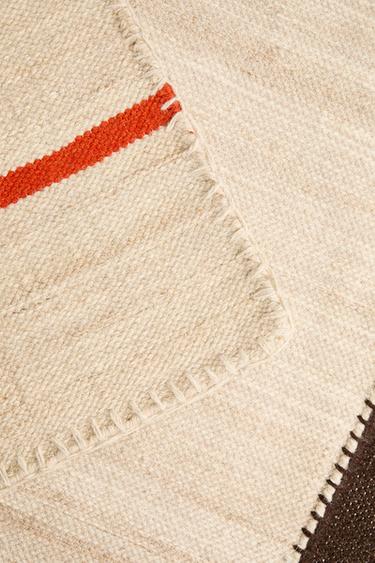 TAPIS LAINE COTON SUPRPIQÛRE X COLLAGERIE - rayures de Zara - Image 4