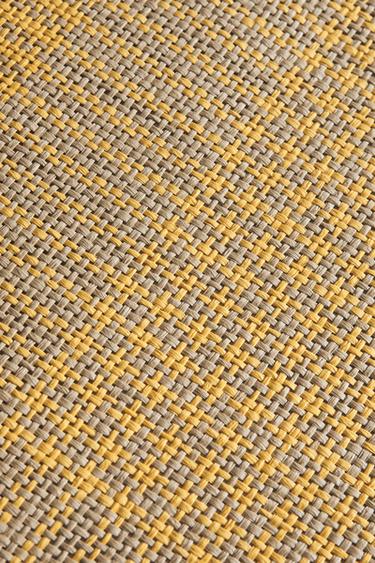 CHECKED PAPER PLACEMAT - Yellow by Zara - Image 3